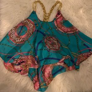Chained crop top